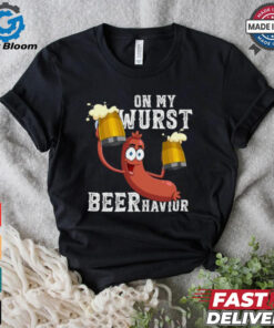 Official On my wurst behavior beer schnitzel oktoberfest costume T shirt