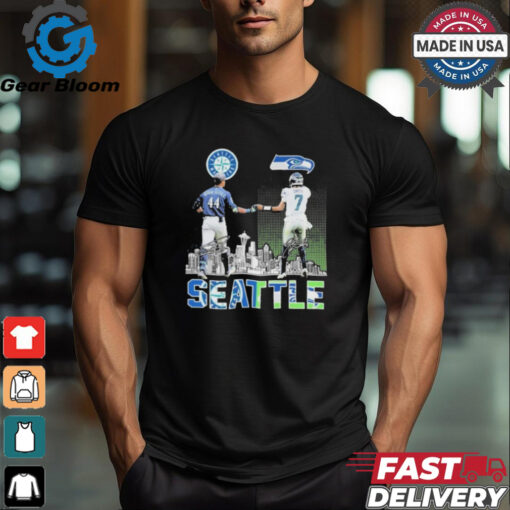 Official Seattle Mariners x Seattle Seahawks Signature T Shirt