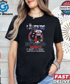 Official The Legends New England Patriots Bill Belichick and Tom Brady Thank You For The Memories T Shirt