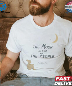 Official The Moon Is For The People Pale Blue Pod T shirt