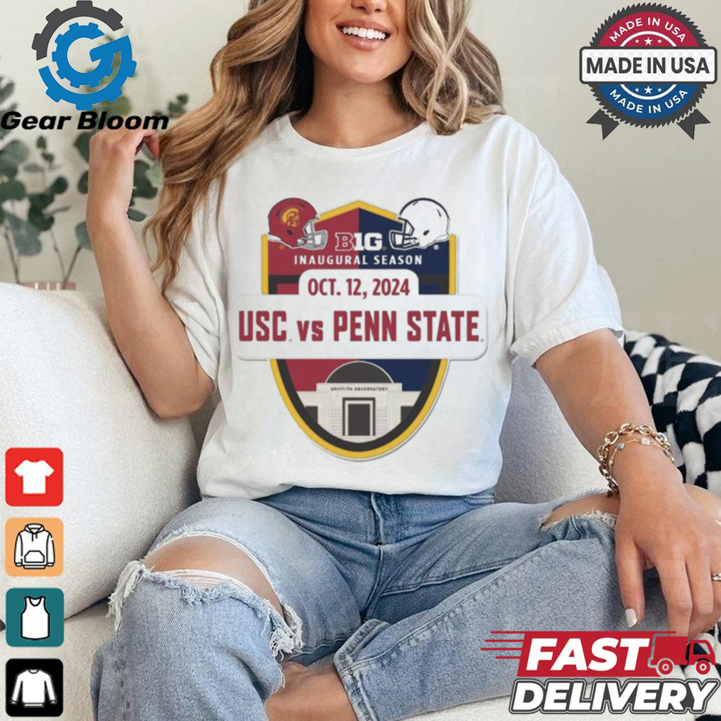 Official USC Trojans vs Penn State Nittany Lions Big 10 Inaugural Season October 12, 2024 Shirt Official USC Trojans vs Penn State Nittany Lions Big 10 Inaugural Season October 12, 2024 Shirt