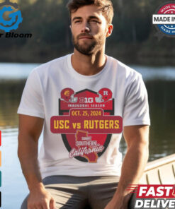 Official USC Trojans vs Rutgers Scarlet Knights Big 10 Inaugural Season October 25, 2024 Shirt