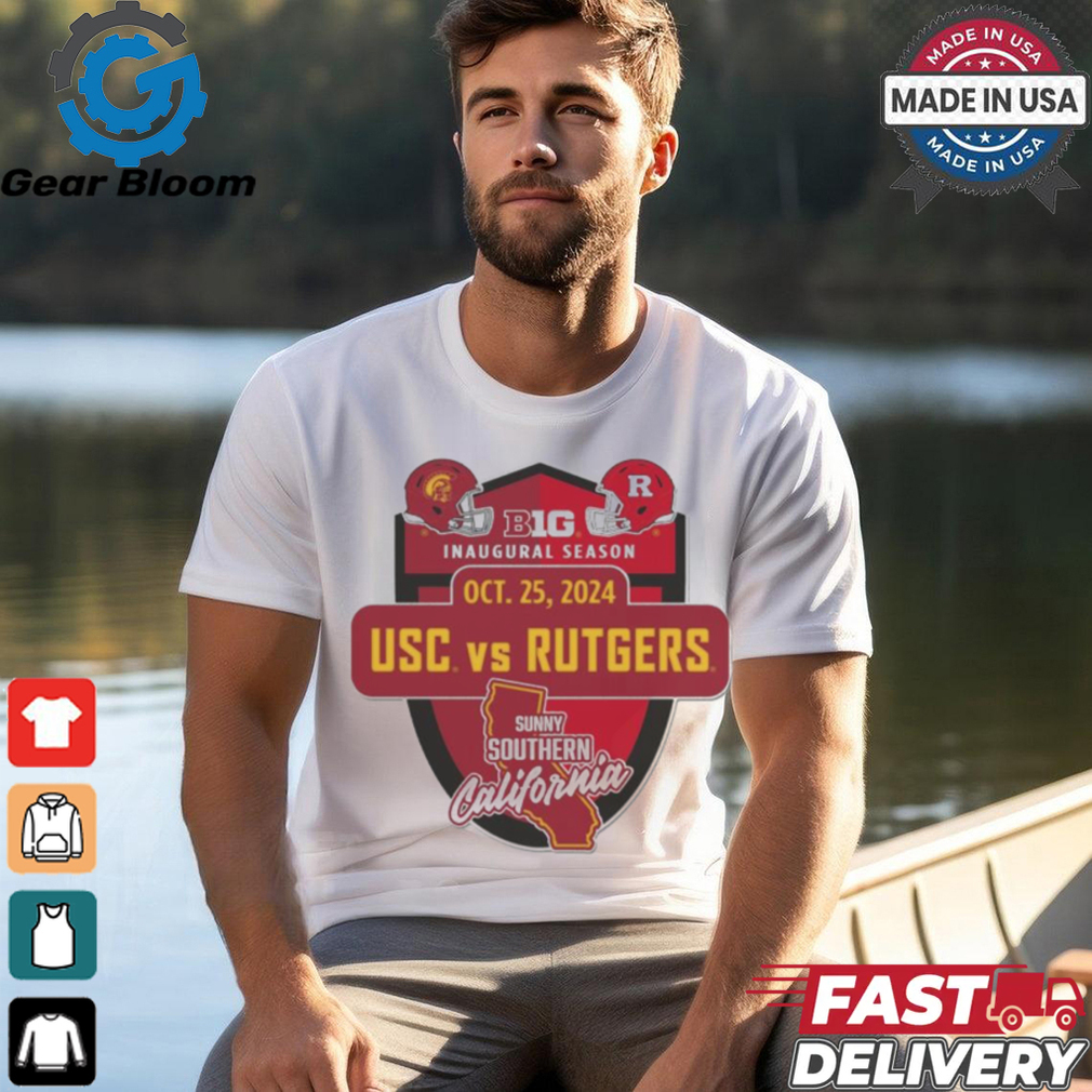 Official USC Trojans vs Rutgers Scarlet Knights Big 10 Inaugural Season October 25, 2024 Shirt Official USC Trojans vs Rutgers Scarlet Knights Big 10 Inaugural Season October 25, 2024 Shirt