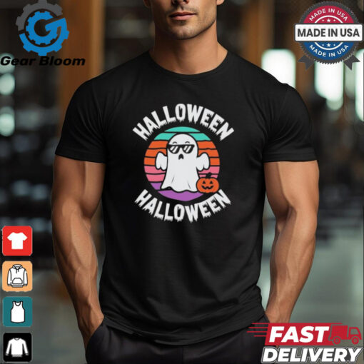 Official Vintage Halloween Boo Ghost Halloween T shirt