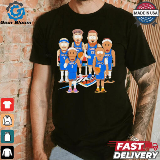 Oklahoma City Thunder team cartoon shirt