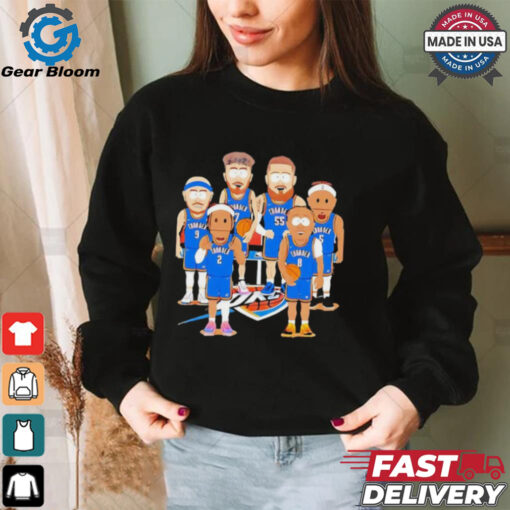 Oklahoma City Thunder team cartoon shirt