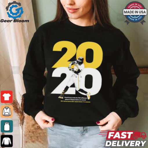 Oneil Cruz is the 10th different player in Pirates history to record 20 home runs and 20 stolen bases in a season shirt