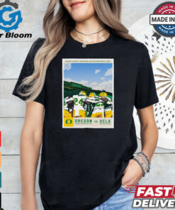 Oregon Ducks vs. UCLA Bruins Oregon Football Inaugural Big Ten Conference Game Poster t shirt