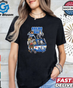 Original Indianapolis Colts NFL Horror Characters Movie Hippie Halloween Shirt