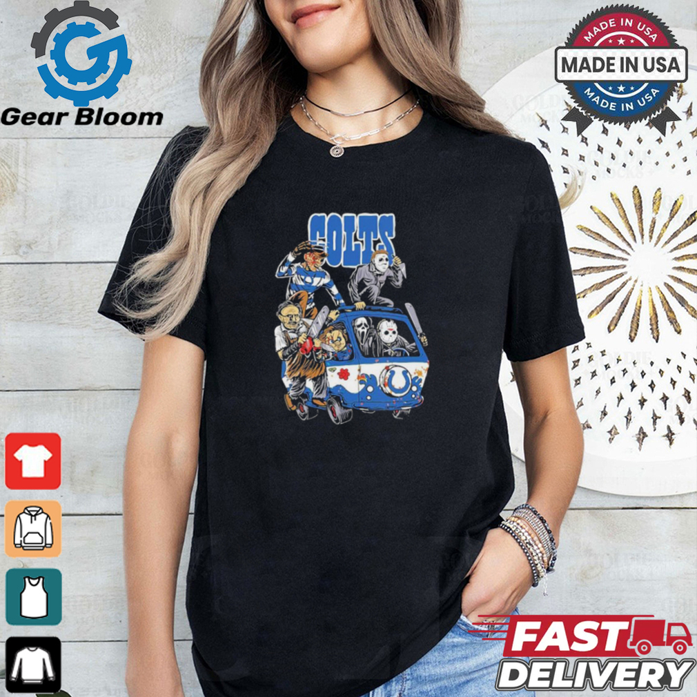 Original Indianapolis Colts NFL Horror Characters Movie Hippie Halloween Shirt Original Indianapolis Colts NFL Horror Characters Movie Hippie Halloween Shirt