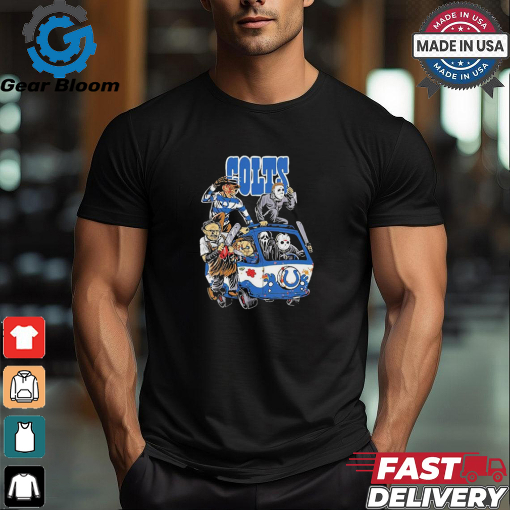 Original Indianapolis Colts NFL Horror Characters Movie Hippie Halloween Shirt Original Indianapolis Colts NFL Horror Characters Movie Hippie Halloween Shirt