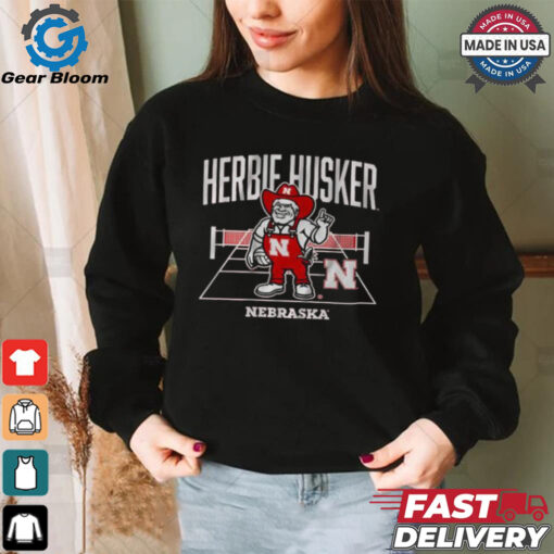 Original Nebraska volleyball herbie mascot shirt