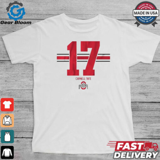 Osu Football Carnell Tate 17 Stripe T shirt