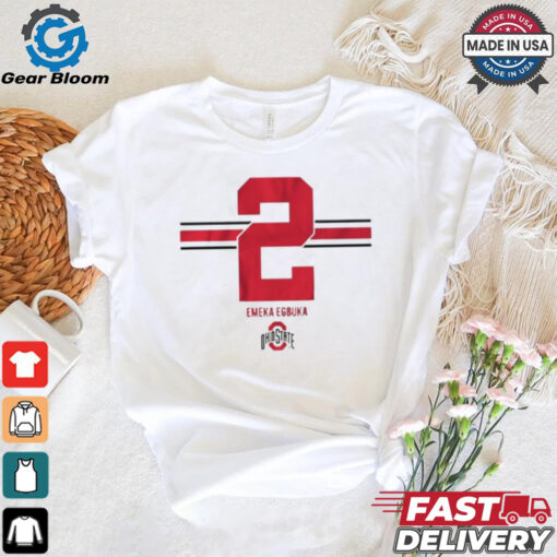 Osu Football Emeka Egbuka 2 Stripe T shirt