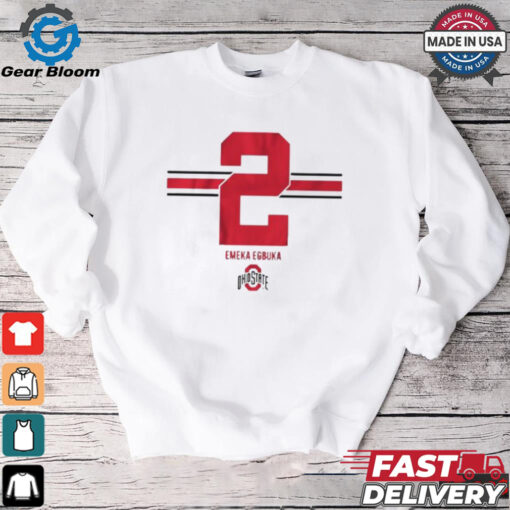 Osu Football Emeka Egbuka 2 Stripe T shirt