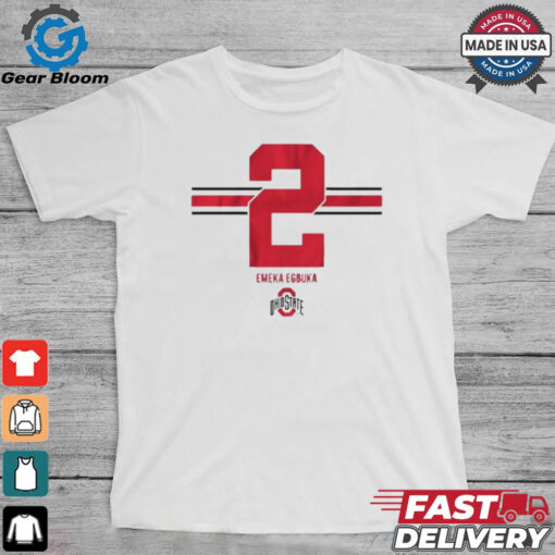 Osu Football Emeka Egbuka 2 Stripe T shirt