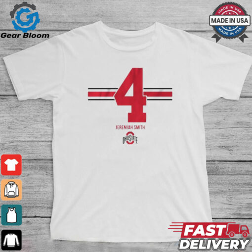 Osu Football Jeremiah Smith 4 Stripe T shirt