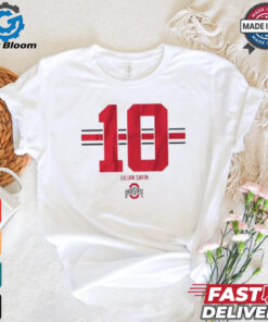 Osu Football Julian Sayin 10 Stripe T shirt