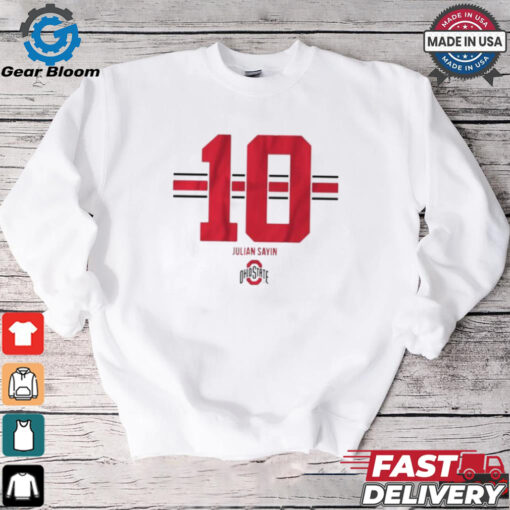 Osu Football Julian Sayin 10 Stripe T shirt