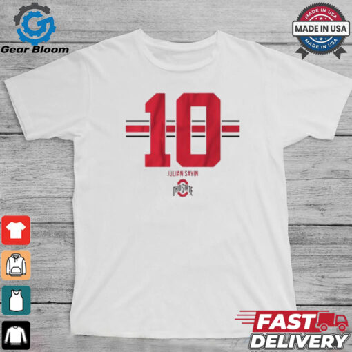 Osu Football Julian Sayin 10 Stripe T shirt