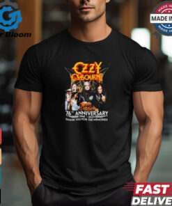 Ozzy Osbourne 76th Anniversary 1948 – 2024 Thank You For The Memories T Shirt