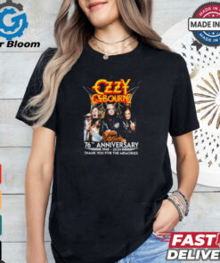 Ozzy Osbourne 76th Anniversary 1948 – 2024 Thank You For The Memories T Shirt