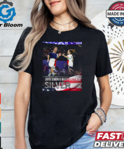 Paris Paralympics 2024 Poster Jayci Simon and Miles Krajewski Silver Medal t shirt