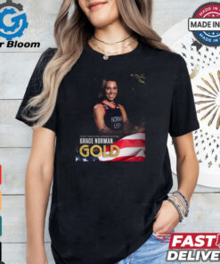 Paris Paralympics 2024 Poster Para Triathlon Women’s PTS5 Grace Norman Gold Medal t shirt