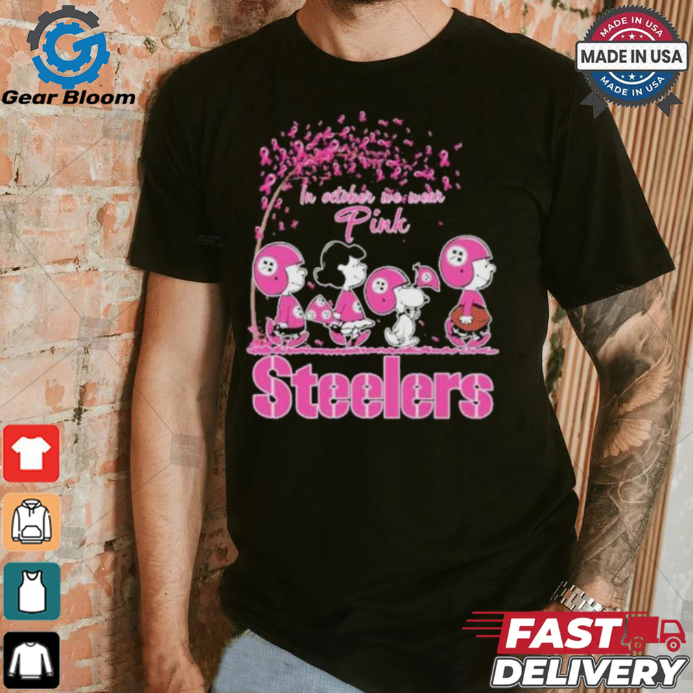 Peanuts Characters X Pittsburgh Steelers Together, We Can Create A Future Without Breast Cancer Shirt Peanuts Characters X Pittsburgh Steelers Together, We Can Create A Future Without Breast Cancer Shirt