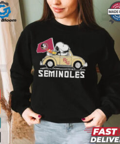 Peanuts Snoopy And Woodstock X Florida State Seminoles On Car 2024 Shirt