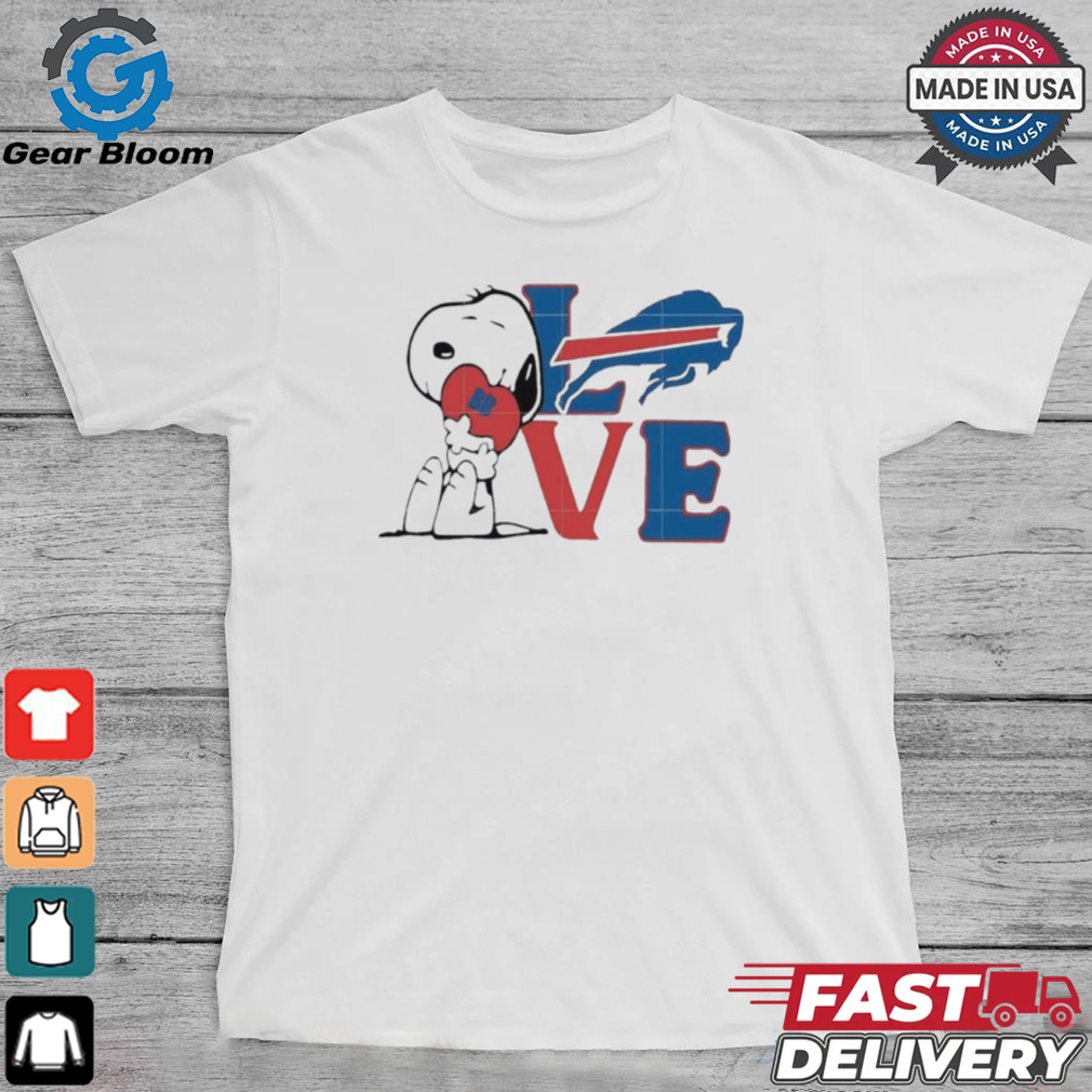 Peanuts Snoopy love Buffalo Bills shirt Peanuts Snoopy love Buffalo Bills shirt