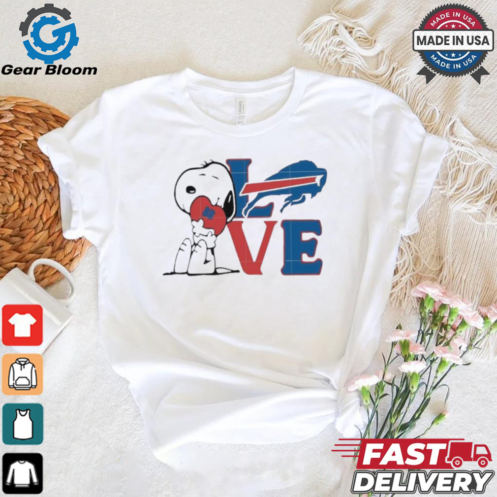Peanuts Snoopy love Buffalo Bills shirt Peanuts Snoopy love Buffalo Bills shirt