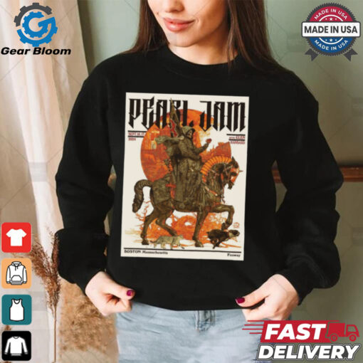 Pearl Jam Sept 15 & 17 2024 With Glen Hansard Boston Massachusetts Fenway Shirt
