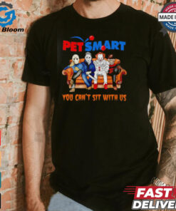 Pet smart club you can’t sit with us Voorhees Myers Pennywise and Krueger Halloween shirt