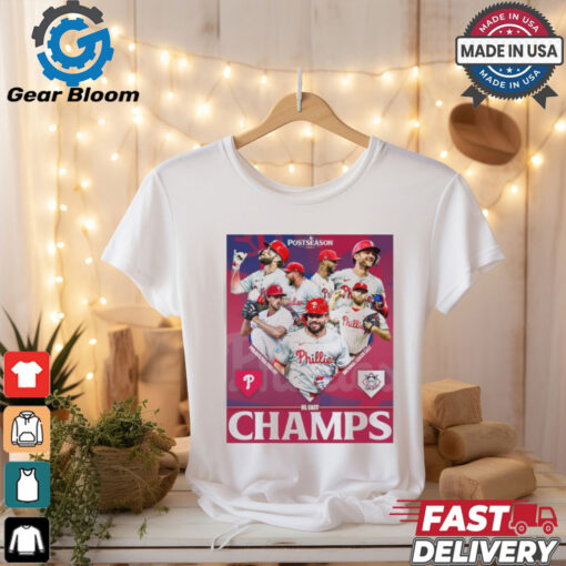 Philadelphia Phillies Postseason 224 Nl East Champs Poster Unisex T Shirt