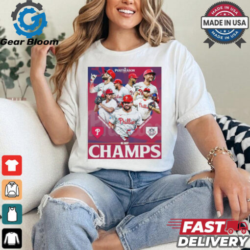 Philadelphia Phillies Postseason 224 Nl East Champs Poster Unisex T Shirt