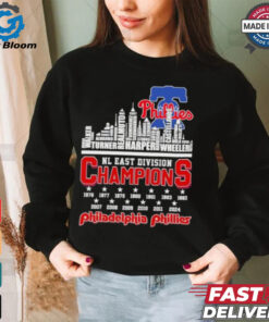 Philadelphia Phillies Skyline Players Name 2024 NL East Champions Shirt