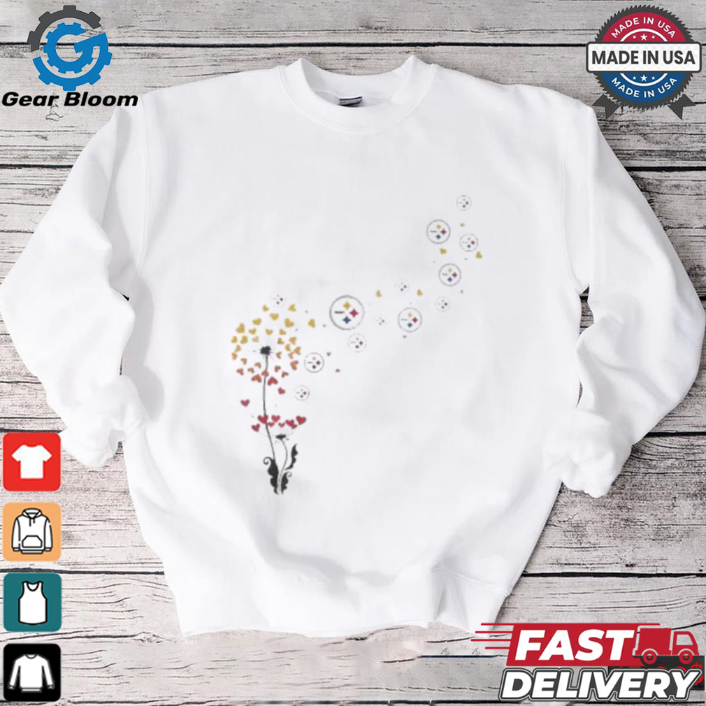 Pittsburgh Steelers Floral Dandelion Shirt Pittsburgh Steelers Floral Dandelion Shirt