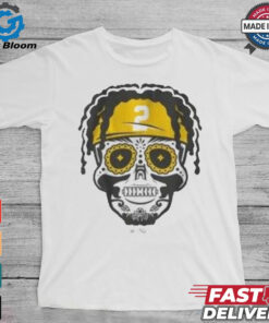 Pittsburgh Steelers Justin Fields Jersey Skull T shirt