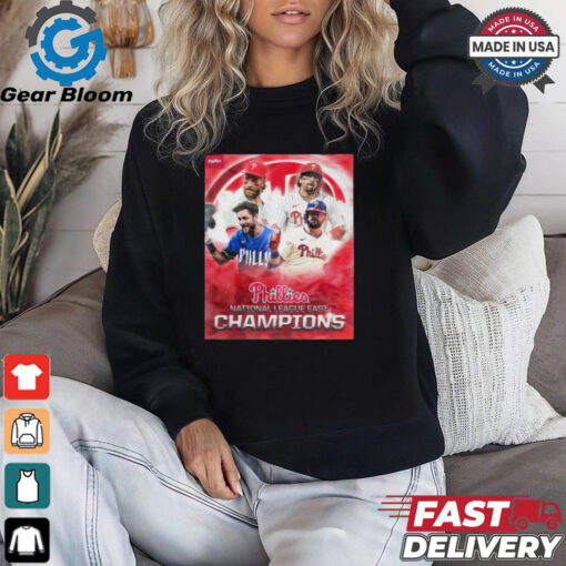 Poster The Philadelphia Phillies Are 2024 National League East Champs for the first time since 2011 first time in 13 years t shirt