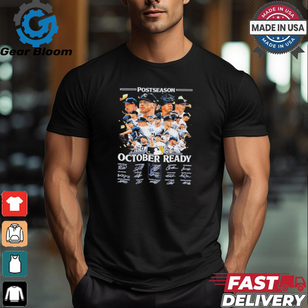 Postseason Kansas City Royals Team October Ready 2024 Signatures Shirt Postseason Kansas City Royals Team October Ready 2024 Signatures Shirt