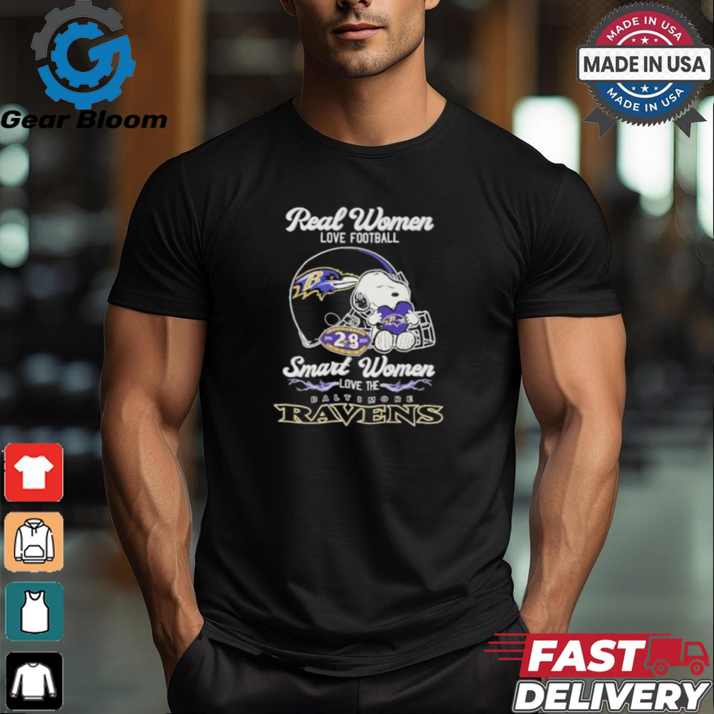 Real Women Love Football Smart Women Love The Baltimore Ravens X Snoopy Shirt Real Women Love Football Smart Women Love The Baltimore Ravens X Snoopy Shirt
