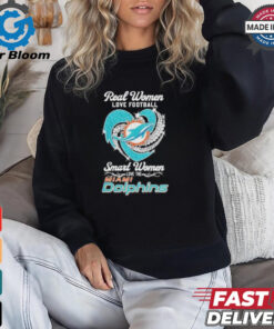 Real Women Love Football Smart Women Love The Miami Dolphins Diamonds 2024 Shirt