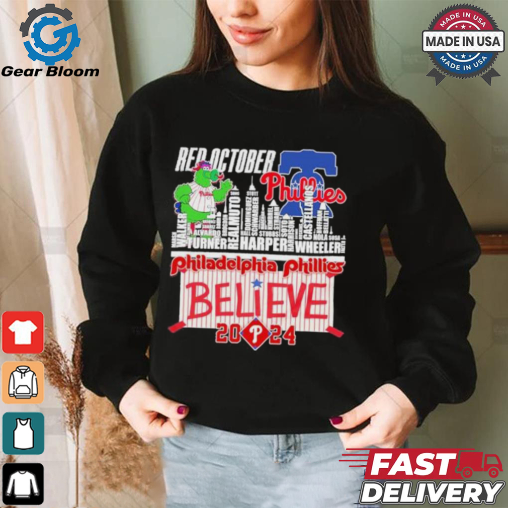 Red October Philadelphia Phillies Believe 2024 Shirt Red October Philadelphia Phillies Believe 2024 Shirt