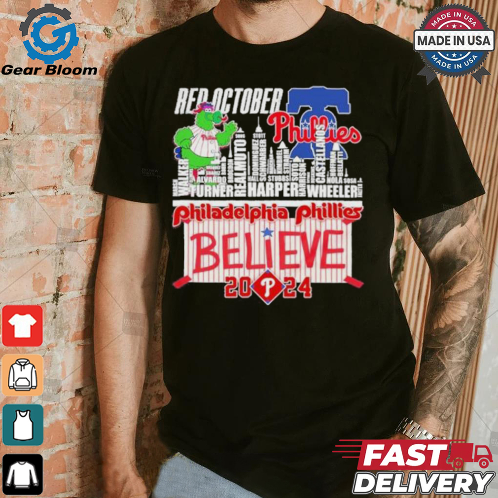 Red October Philadelphia Phillies Believe 2024 Shirt Red October Philadelphia Phillies Believe 2024 Shirt