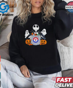 Texas Rangers Halloween Candy Spooky Jack Skellington shirt