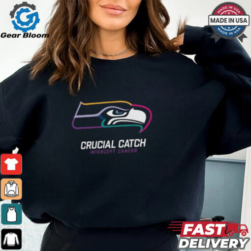 Seattle Seahawks Nike Black 2024 NFL Crucial Catch T Shirt