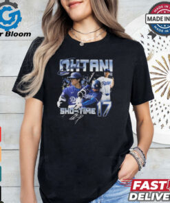 Sho Time 17 Shohei Ohtani Los Angeles Dodgers Signature Graphic t shirt