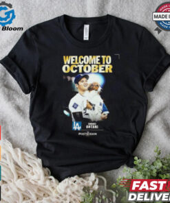 Shohei Ohtani From Los Angeles Dodgers Welcome To October MLB 2024 Postseason Unisex T Shirt