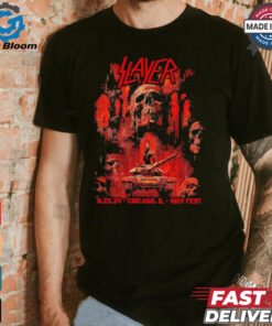 Slayer September 22, 2024 Chicago, IL Riot Fest Shirt